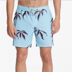 Billabong Elastic Waist Stretch Sundays Layback Boardshort 17 Inch Outseam XL